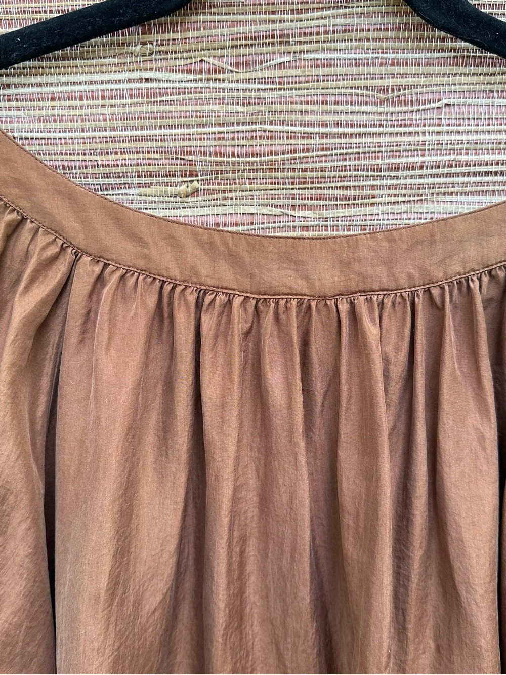 Bronze Silk Poet Blouse - Picture 9 of 15